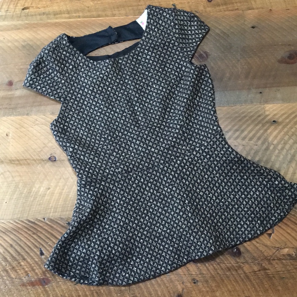 Alice Moon Black and Gold Patterned Blouse